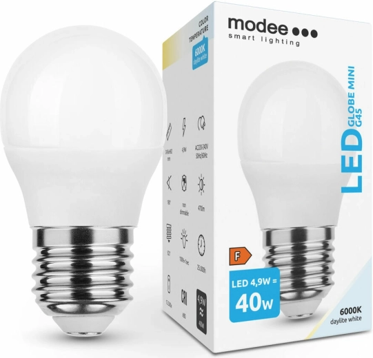 Λάμπα LED G45 E27 4,9 W ψυχρό λευκό – Modee Smart Lighting
