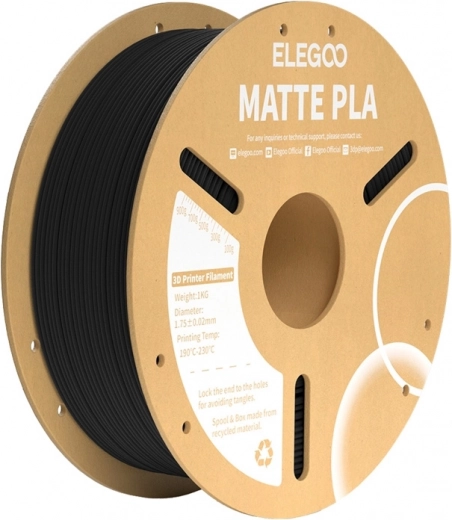 Ματ νήμα PLA μαύρο από την ELEGOO