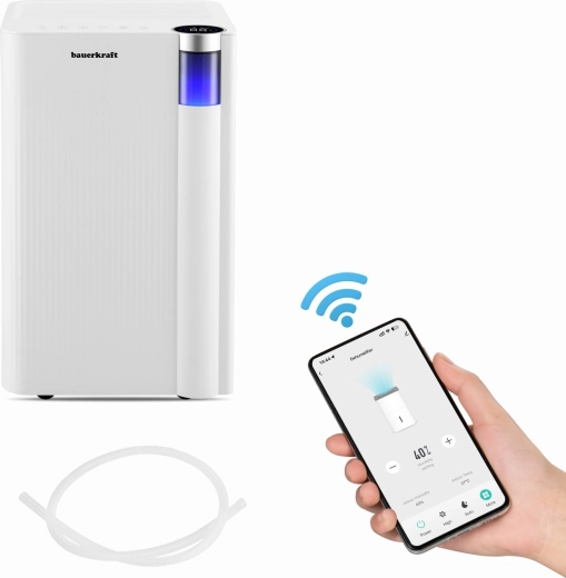 Αφυγραντήρας αέρα Bauerkraft 12 l/24 h με Wi-Fi