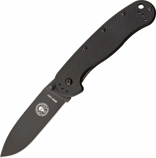 ESEE Avispa Black πτυσσόμενο μαχαίρι τσέπης 8,9 cm, ολόμαυρο, FRN