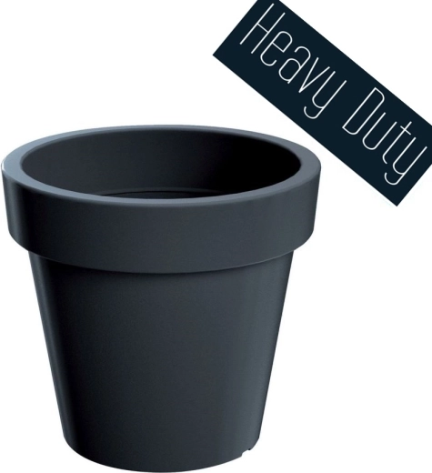 Γλάστρα Lexo Round 60 cm – ανθρακί