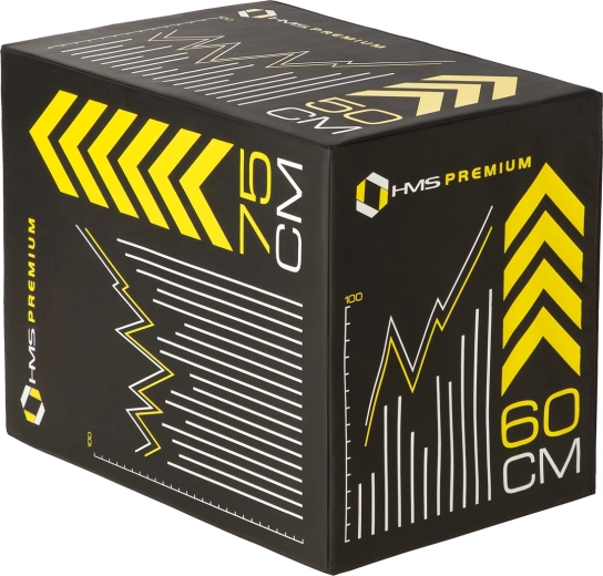 Μαλακό plyo box HMS Premium για άλματα και λειτουργική προπόνηση 75/60/50 cm