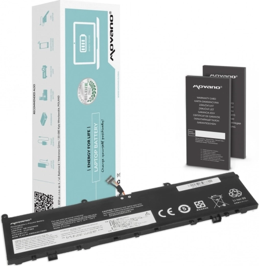 Μπαταρία Movano για Lenovo ThinkPad P1 και X1 Extreme 1ης και 2ης γενιάς, 4960 mAh, 76 Wh