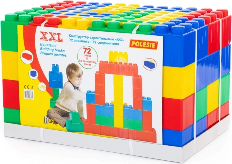 Μεγάλο σετ κατασκευών XXL τουβλάκια – 72 τεμάχια