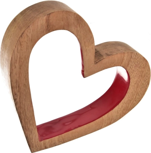 Διακοσμητικό καρδιά mango Red 20 × 4 × 23 cm