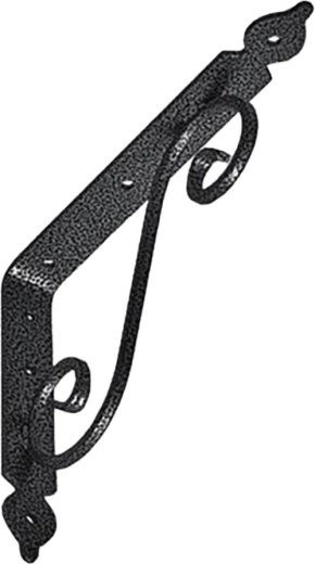 Κονσόλα στήριξης για ράφια 240 × 190 mm, μαύρη