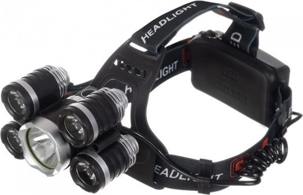 Ισχυρός φωτισμός με 5× LED Cree T6