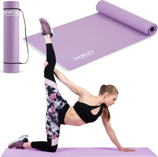 Στρώμα γυμναστικής NEO-SPORT 173 × 61 cm μωβ