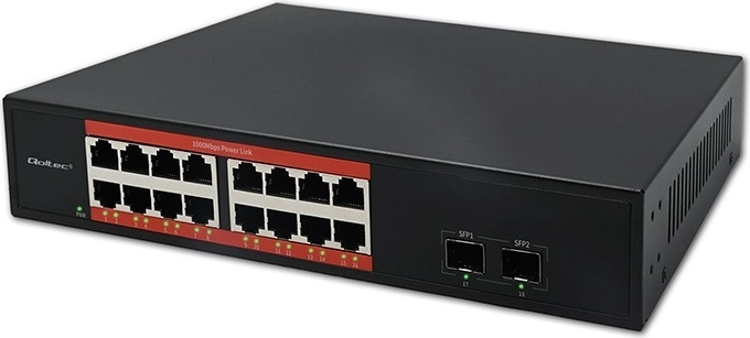 Δύο SFP uplinks για γρήγορες οπτικές συνδέσεις