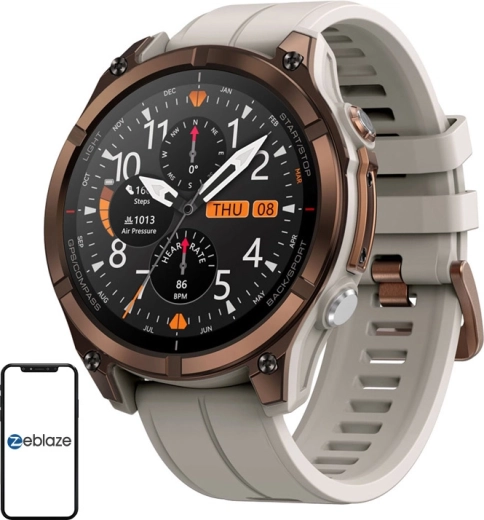 Zeblaze Stratos 4 Pro ανθεκτικό outdoor έξυπνο ρολόι καφέ