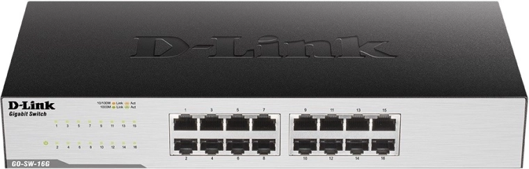 GO-SW-16G επιτραπέζιος διακόπτης GIGABIT 16 θυρών