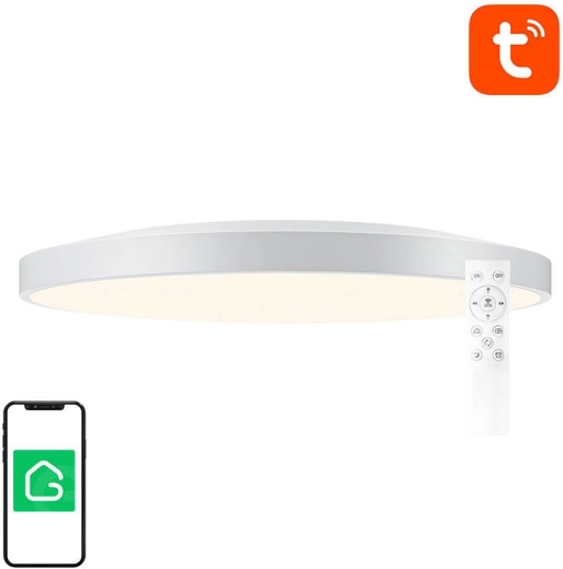 Έξυπνο φωτιστικό οροφής 32 cm με Wi‑Fi/Bluetooth, 16 εκατομμύρια χρώματα, 1920 lm, GOSUND TUYA, τηλεχειριστήριο