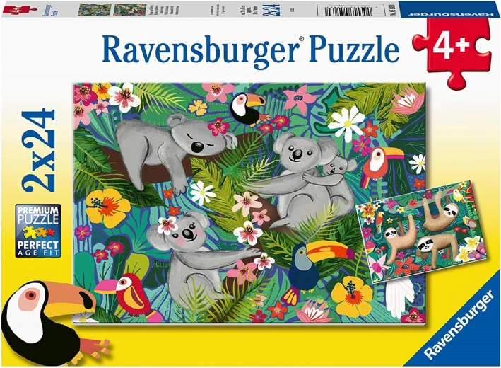 Παζλ RAVENSBURGER Κοάλα και βραδύποδες 2×24 κομμάτια