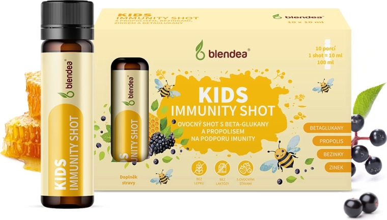 Blendea immunity shot για παιδιά με πρόπολη και βήτα-γλυκάνες 10 × 10 ml