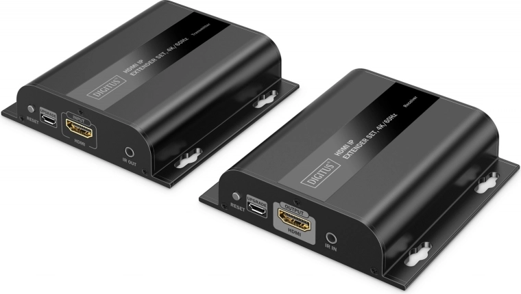 Επέκταση HDMI μέσω IP 1G σε καλώδιο CAT6 – 4K/60 Hz, IR, σετ πομπός + δέκτης