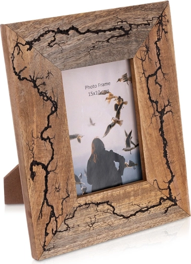 Ξύλινη κορνίζα φωτογραφίας Mango 10 × 15 cm