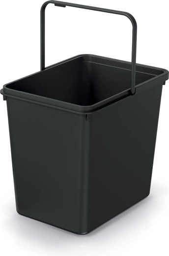 Κάδος απορριμμάτων Systema Basic 23 l – ανακυκλωμένο μαύρο