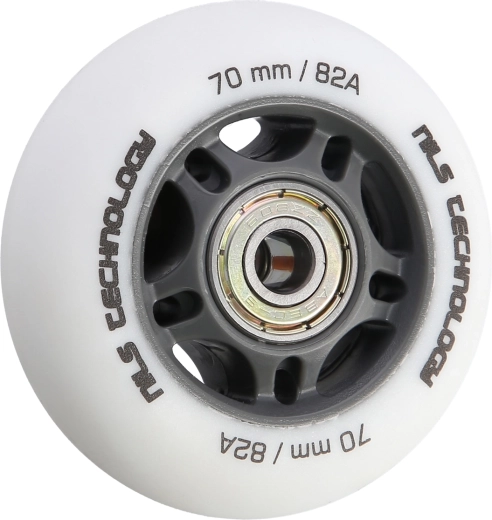 Ματ ρόδες NILS Extreme PU 70 mm 82A με ρουλεμάν ABEC 9, λευκές, 4 τεμ.