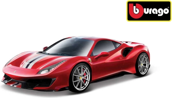 Μεταλλικό μοντέλο Bburago Ferrari 488 Pista 1:24 κόκκινο