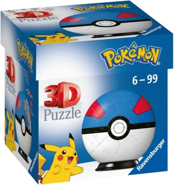 Ravensburger 3D παζλ Pokémon Great Ball – 54 κομμάτια
