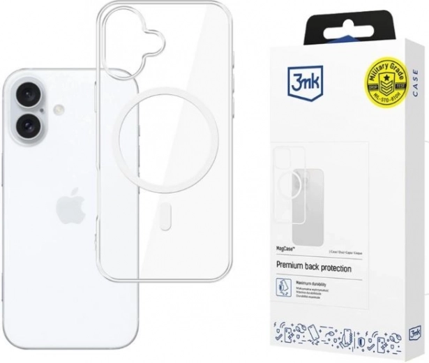 Θωρακισμένη μαγνητική θήκη Armor MagCase για Apple iPhone 17 – διαφανής