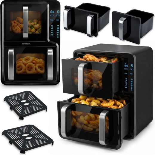 Φριτέζα αέρος με δύο θαλάμους 12 l BERDSEN 2800 W