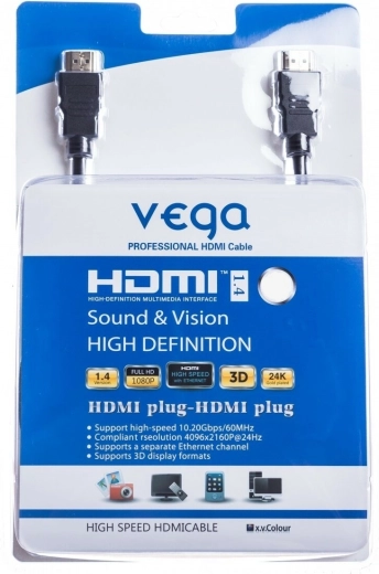 Vega καλώδιο HDMI 10 m μαύρο