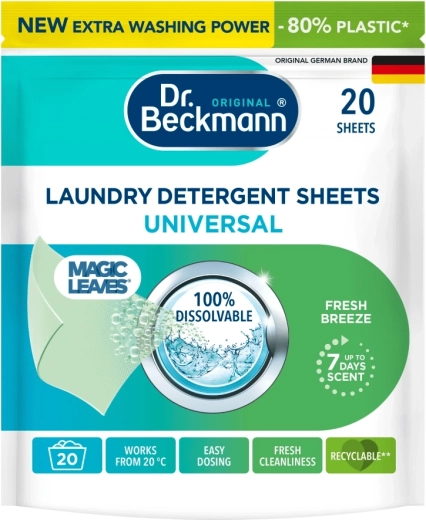 Μαντηλάκια πλύσης DR. BECKMANN Magic Leaves Universal 20 τεμ.