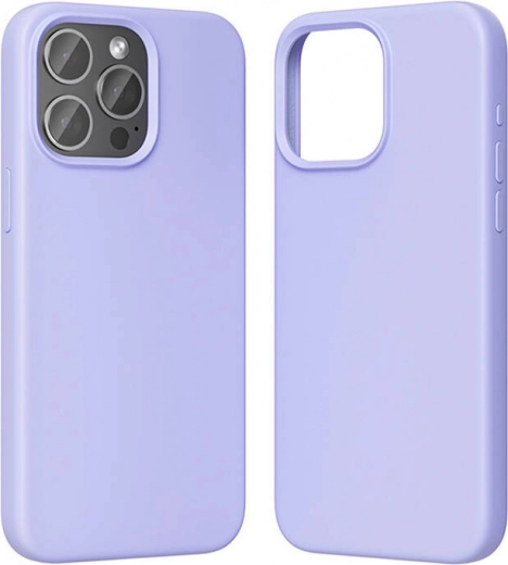 Σιλικονούχα θήκη Vention για iPhone 15 Pro Max με MagSafe (μωβ)