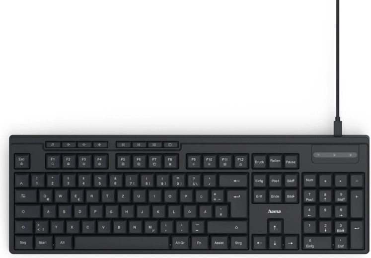 Hama CK-200 ενσύρματο πληκτρολόγιο μαύρο