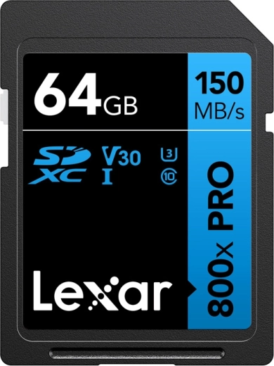Κάρτα μνήμης Lexar Professional 800x Pro SDXC 64 GB