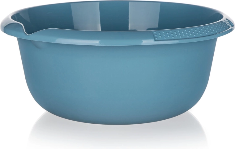 Πλαστική λεκάνη με στόμιο εκροής 32 cm, 6 l – μπλε