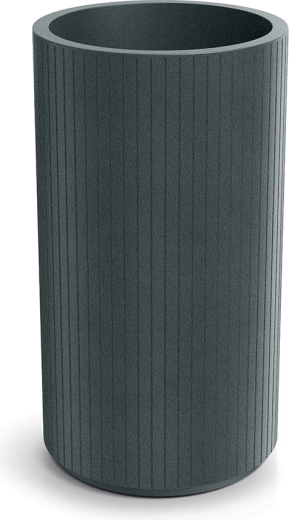 Γλάστρα Coro Round High 40 cm γραφίτης