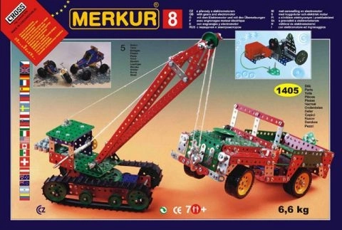 Κατασκευαστικό σετ Merkur 8 – 130 μοντέλα, 1405 τεμ., 5 επίπεδα