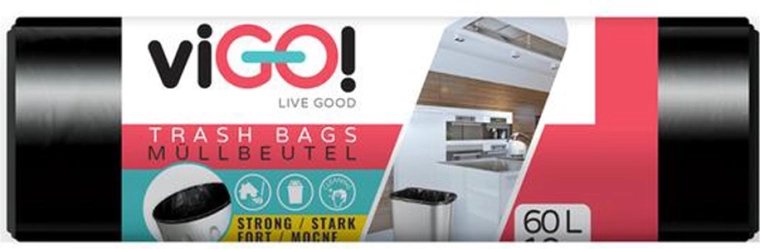 Σακούλες απορριμμάτων 60 l VIGO DeLuxe, 10 τεμ.