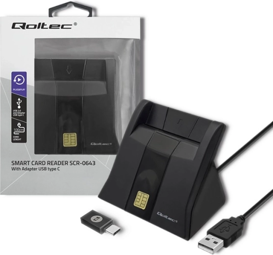 Έξυπνη συσκευή ανάγνωσης καρτών με τσιπ USB 2.0