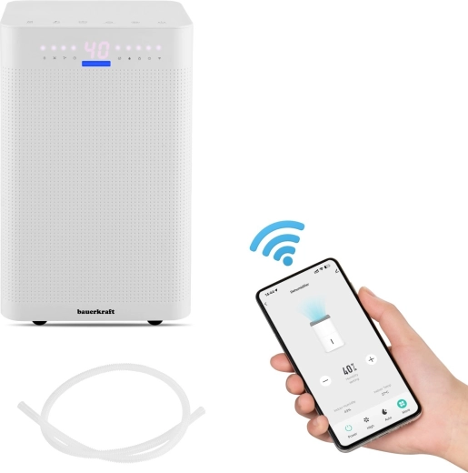 Αφυγραντήρας αέρα Bauerkraft 12 l/24 h με Wi‑Fi