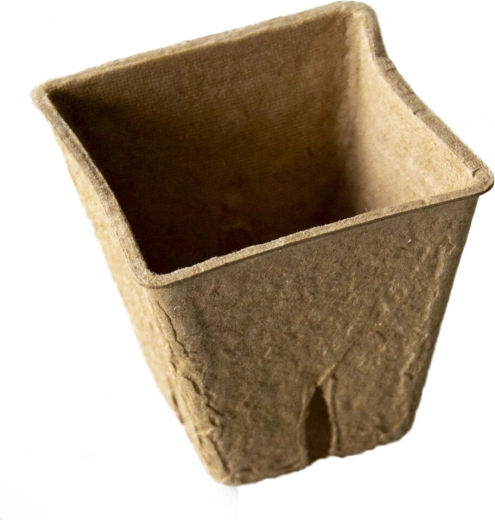 Μίας χρήσης γλαστράκι τύρφης 6 × 6 × 5,6 cm (20 τεμ.)