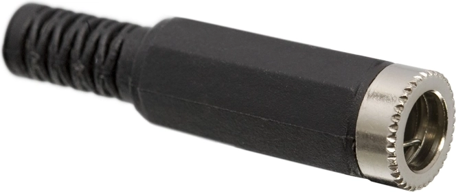 Βύσμα τροφοδοσίας DC 5,5 × 2,5 mm με προστασία κατά της κάμψης