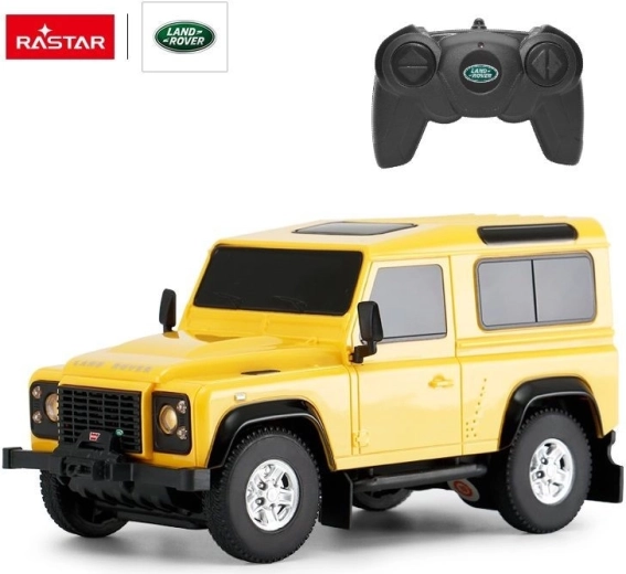 Rastar Land Rover Defender RC αυτοκίνητο 1:24 κίτρινο - 1 τεμάχιο