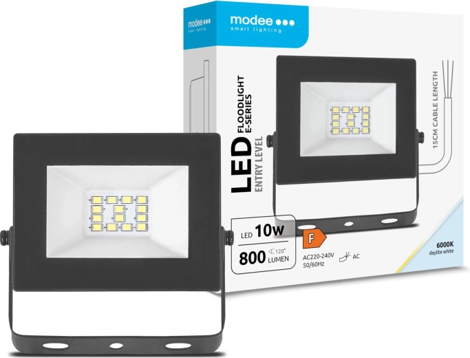 LED προβολέας Modee E‑series Slim 10 W, 120°, 800 lm, ψυχρό λευκό