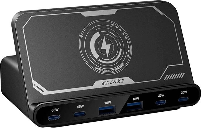 Γρήγορος φορτιστής BlitzWolf 160W, μαύρος