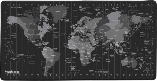 Mousepad Natec Time Zone Map Maxi 800x400
