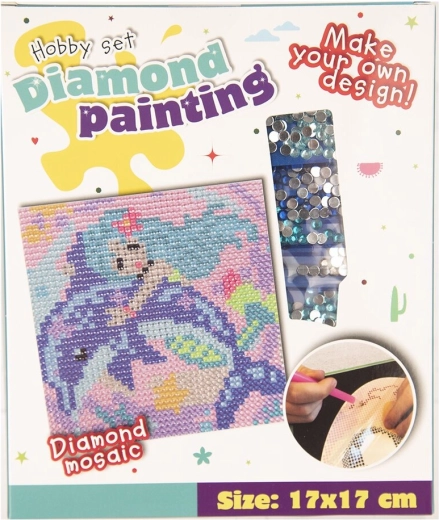 Δημιουργικό σετ για diamond painting 17 × 17 cm (3 παραλλαγές μοτίβου)