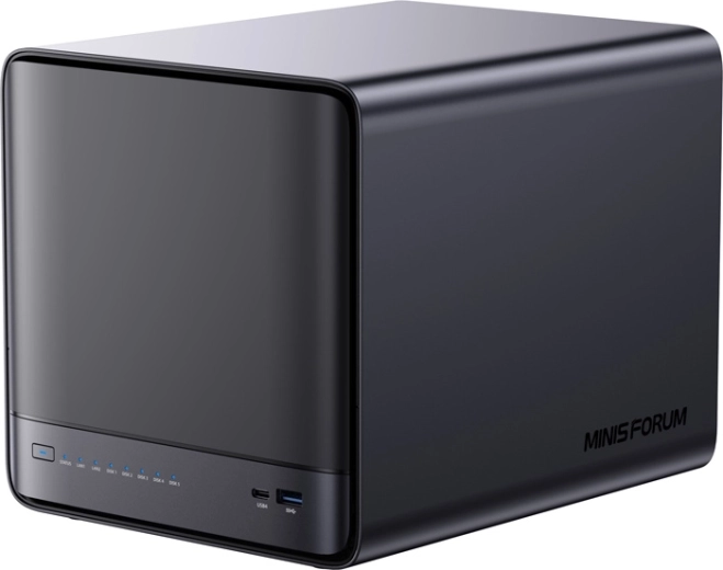 Mini PC NAS MINISFORUM N5 Pro με AMD Ryzen AI 9 HX Pro 370, 32 GB RAM και 128 GB SSD