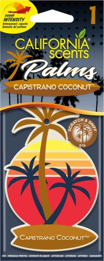 Κρεμαστό αρωματικό αυτοκινήτου California Scents Palm Capistrano Coconut