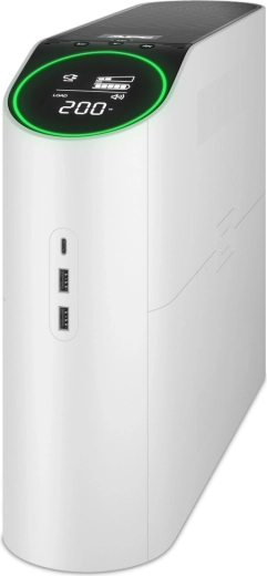 Εφεδρικό τροφοδοτικό APC Back-UPS Pro 2200VA για gaming, 230 V, καθαρό ημίτονο, LCD, λευκό, Schuko