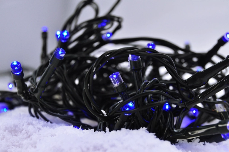 Solight LED χριστουγεννιάτικη φωτεινή γιρλάντα 3 m, 20 LED, μπλε φως, πράσινο καλώδιο