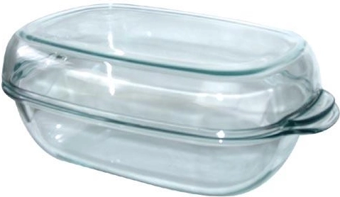 Οβάλ γυάλινο ταψί ψησίματος με καπάκι 8 l, 40 × 12 cm