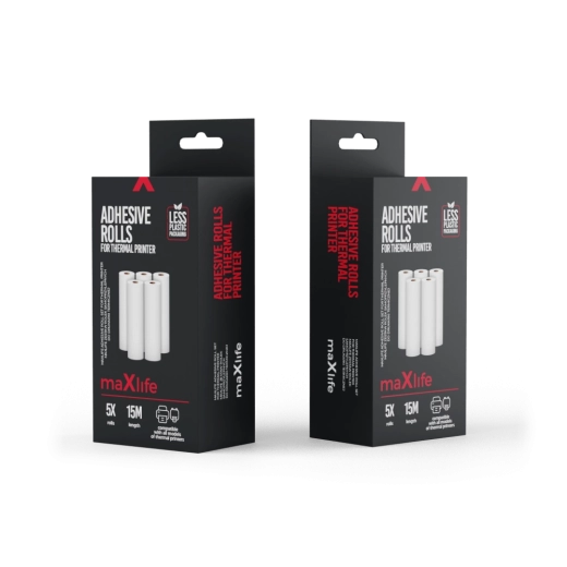 Maxlife Roll Set – σετ 5 θερμικών ρολών για θερμικούς εκτυπωτές